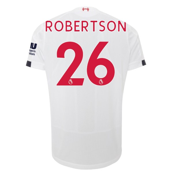 Camiseta Liverpool NO.26 Robertson Replica Segunda Ropa 2019/20 Blanco